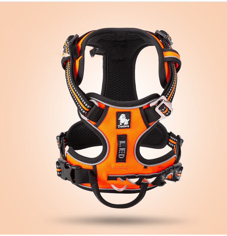 Nylon Dog Harness Vest — 10 Colors, Sizes XS–XL