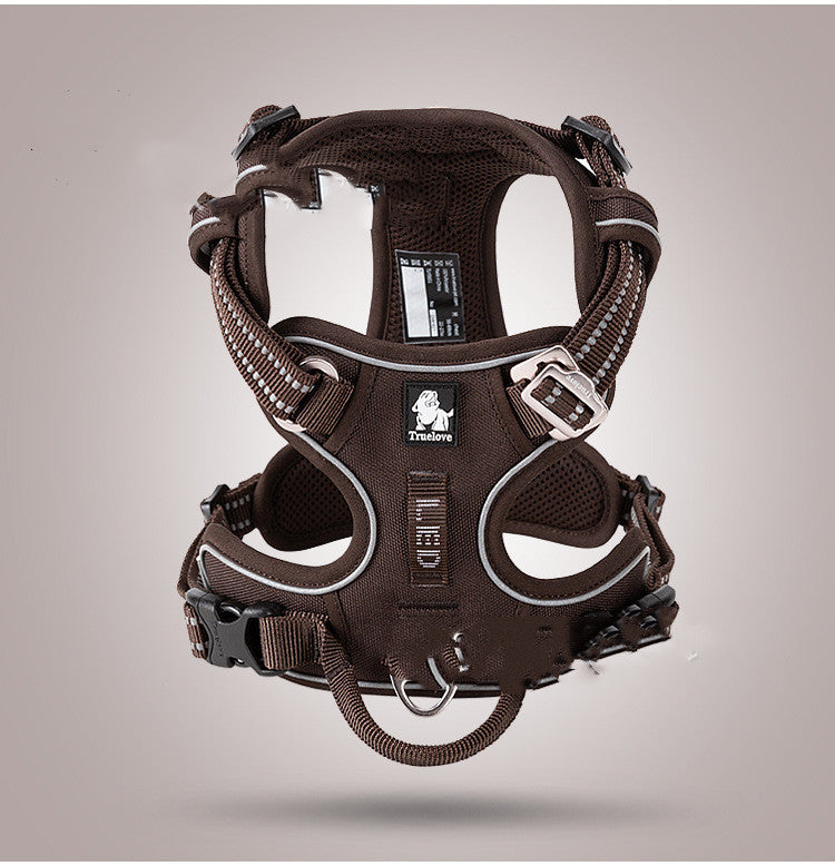 Nylon Dog Harness Vest — 10 Colors, Sizes XS–XL