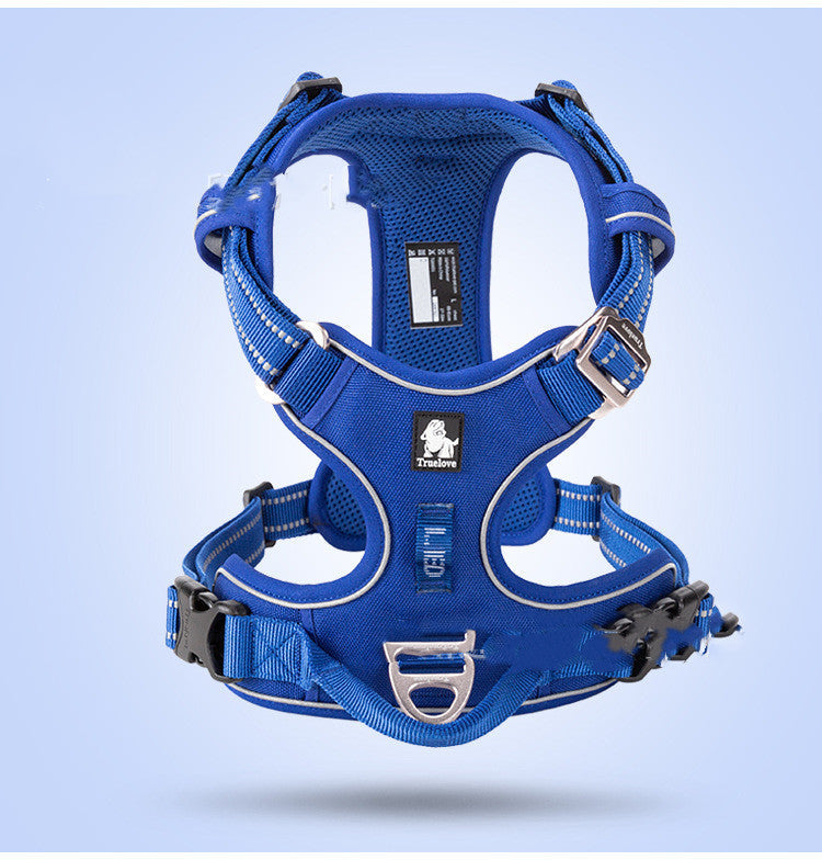 Nylon Dog Harness Vest — 10 Colors, Sizes XS–XL