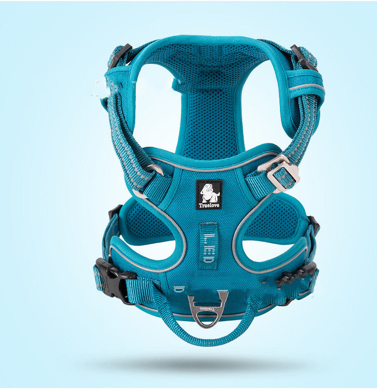 Nylon Dog Harness Vest — 10 Colors, Sizes XS–XL