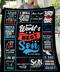 To My Son Blanket – Wrapped in Care, Warmth, and Love from Dad