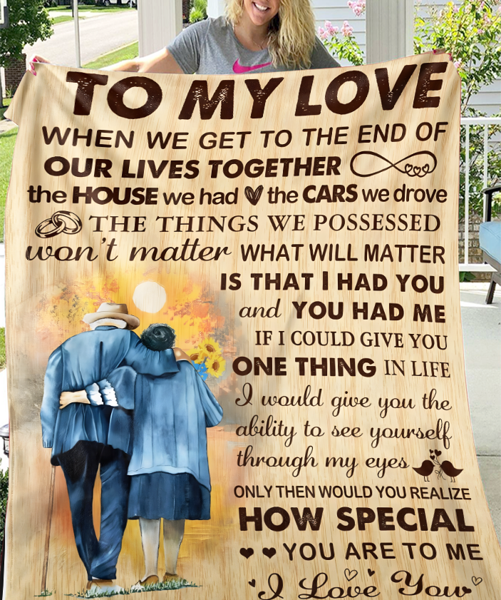 Manta de regalo para mi esposa – Una nota de amor de tu marido