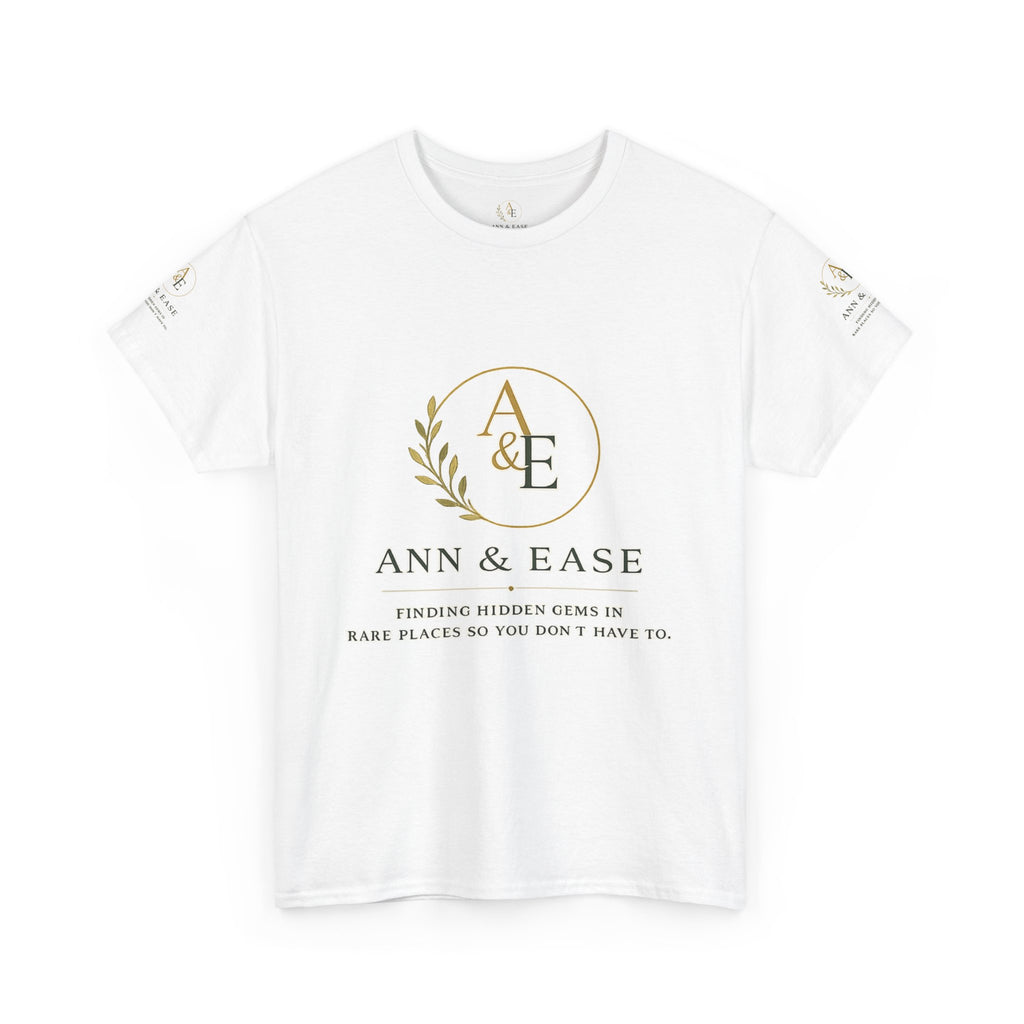 Camiseta con logo Ann & Ease — Algodón personalizable "Imprímelo a tu manera"