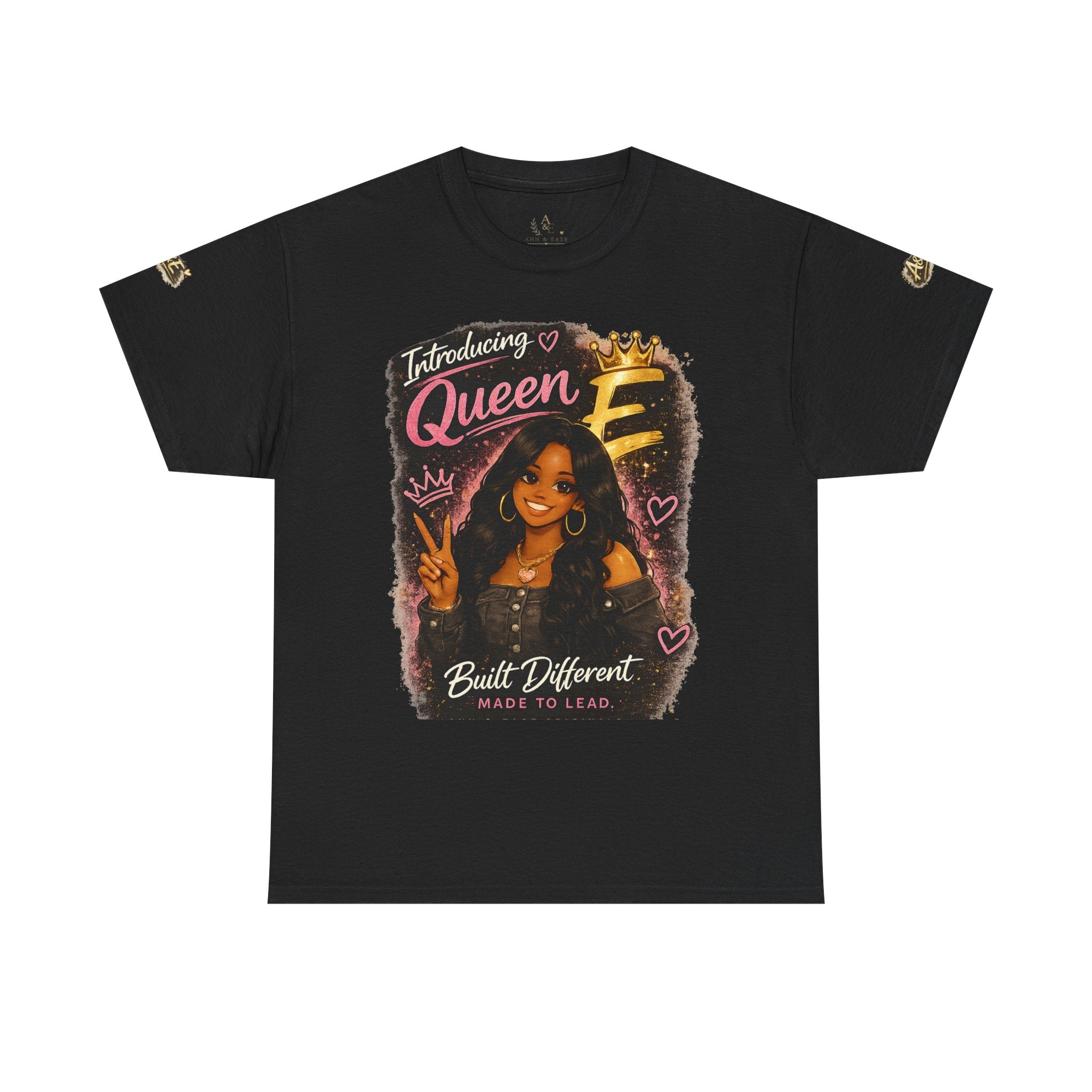 Camiseta — Camiseta gráfica afrocéntrica "Introducing Queen E" — Hecha diferente, Buenas vibraciones