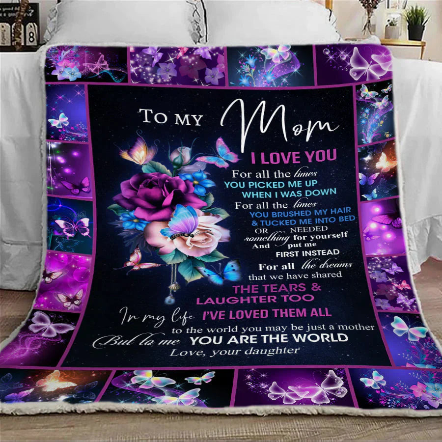 A mi mamá Manta de hija
