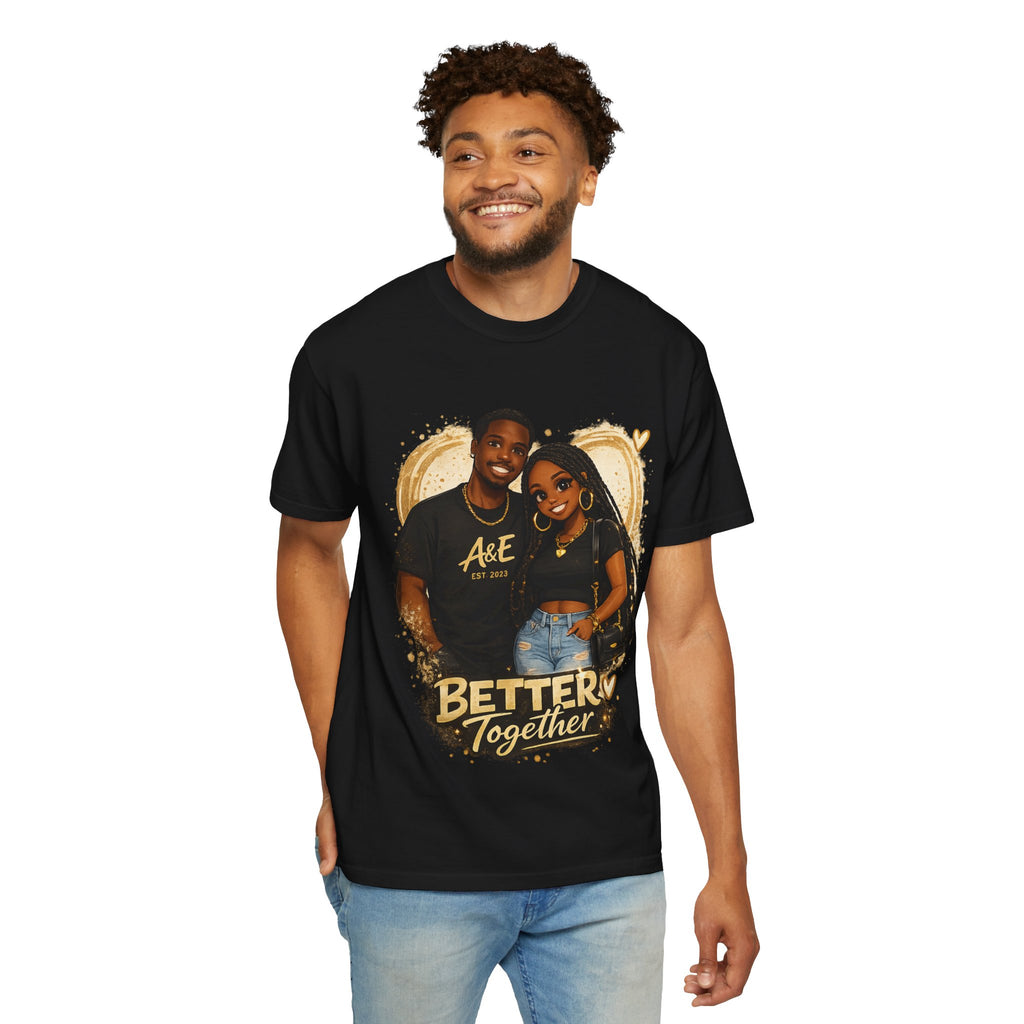 Couples T-Shirt — “Better Together / Different Vibes Same Soul” Graphic Tee