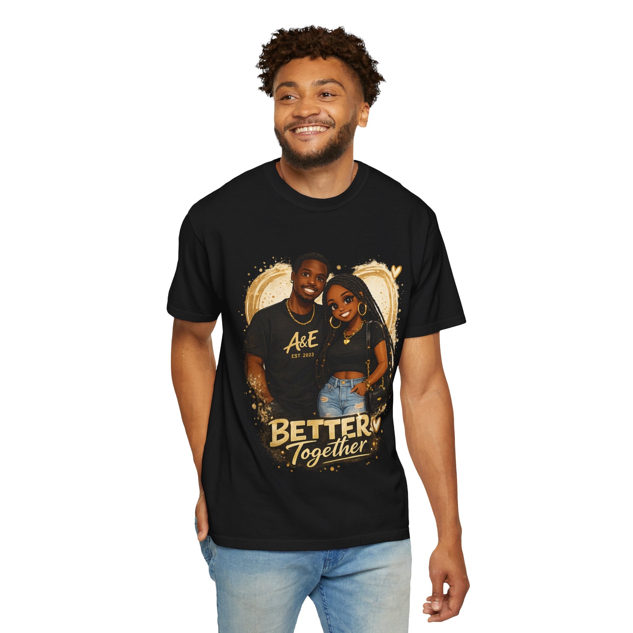 Couples T-Shirt — “Better Together / Different Vibes Same Soul” Graphic Tee