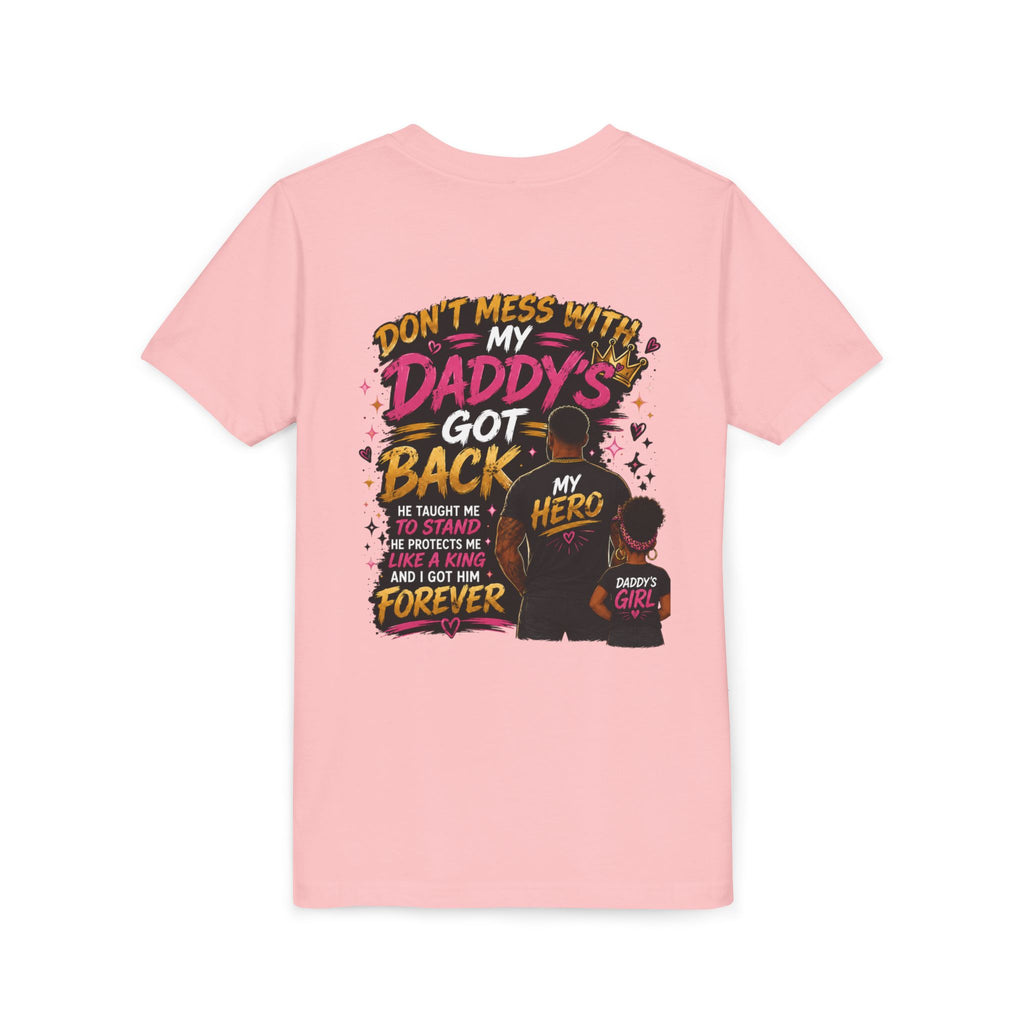Daddy & Me Youth Tee — "Protected by My Daddy" Father-Daughter Graphic Shirt
