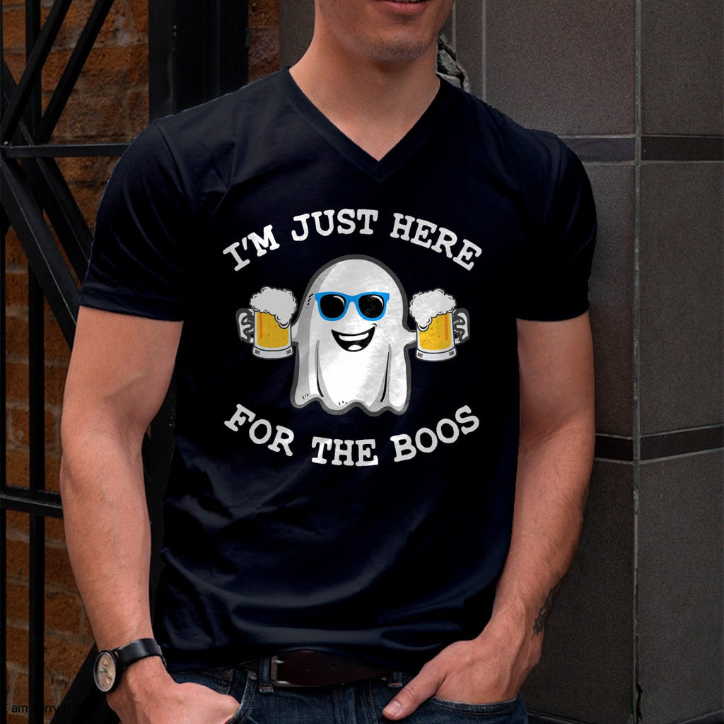Divertida camiseta de regalo de disfraz de Halloween "I'm just here for the boos" - Camiseta/Sudadera con capucha unisex de Halloween - NGHL00