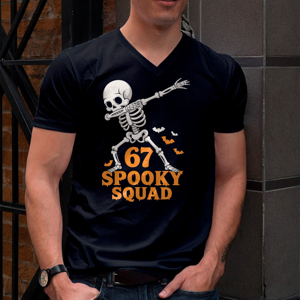 67 Humor de Memes 6-7 Divertida camiseta de Halloween con el seis y el siete - Camiseta/Sudadera con capucha unisex de Halloween - NGHL00