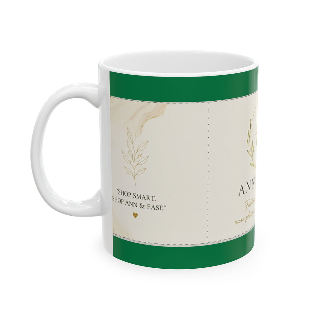Ann & Ease Logo Ceramic Mug – Branded Coffee Cup (11oz/15oz)