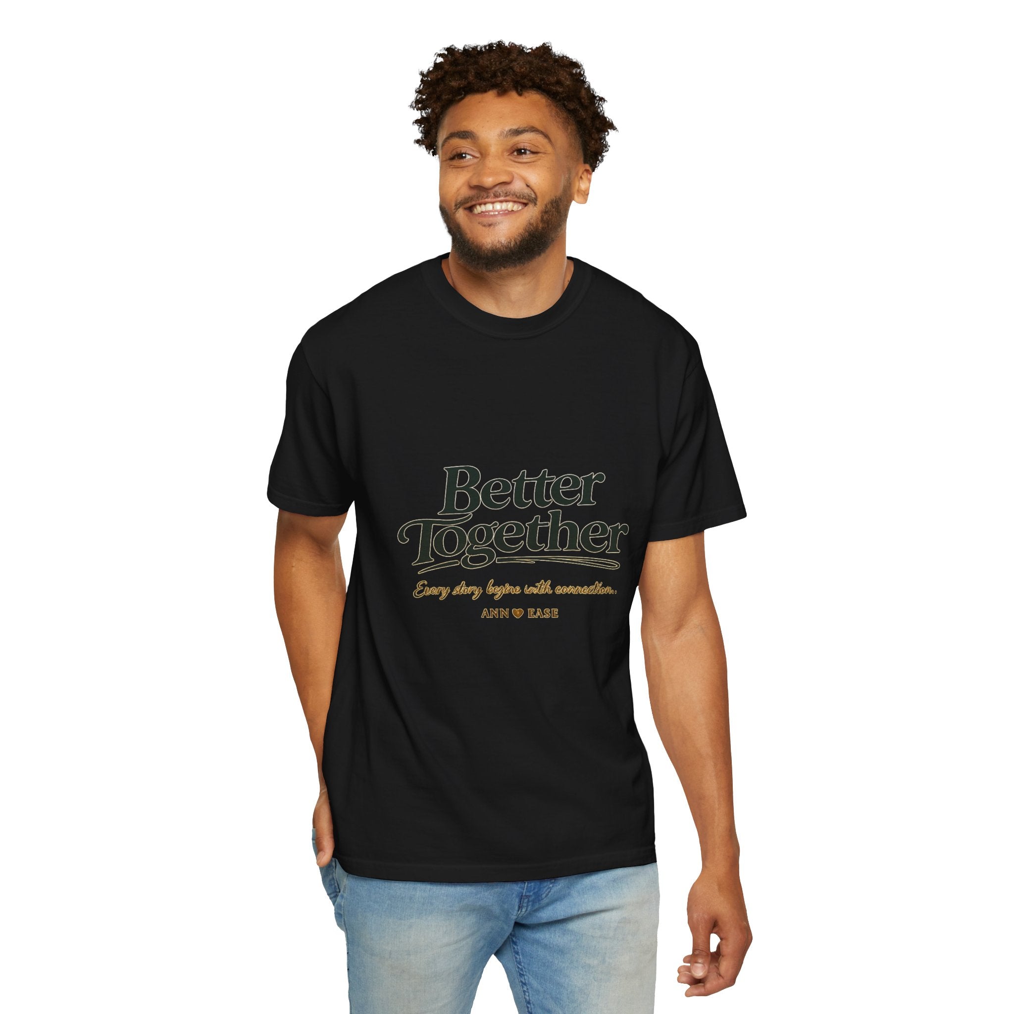 Better Together T-Shirt — “Better Together” Graphic Tee with Cozy Cottage Back Print
