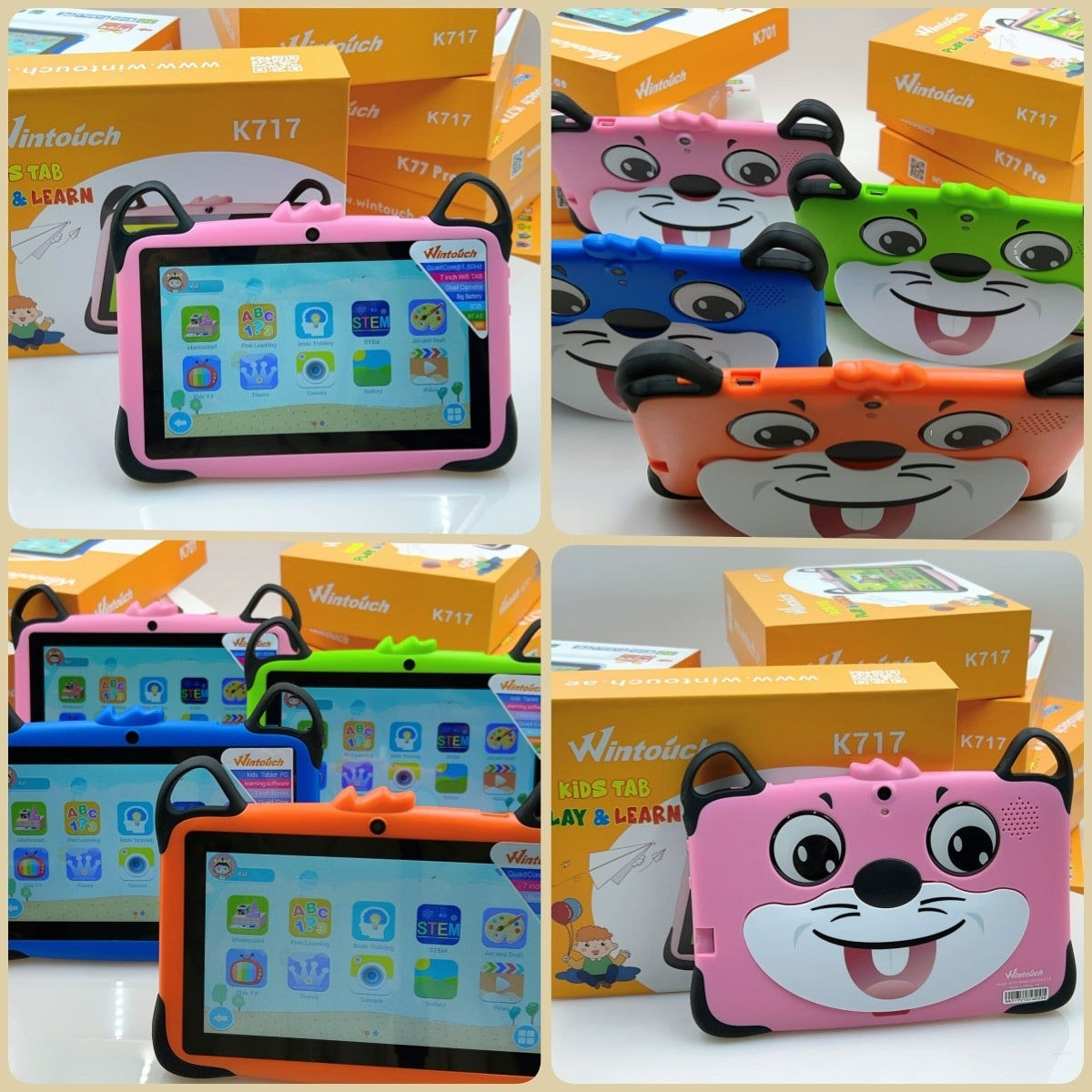 Venta al por mayor de comercio electrónico transfronterizo Android 7 pulgadas Wifi Máquina de aprendizaje inteligente Máquina tutora OEM Tableta para niños