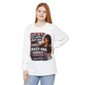 Lucky Daughter Crazy Dad Long Sleeve Tee — "Mess With Me?" Graphic