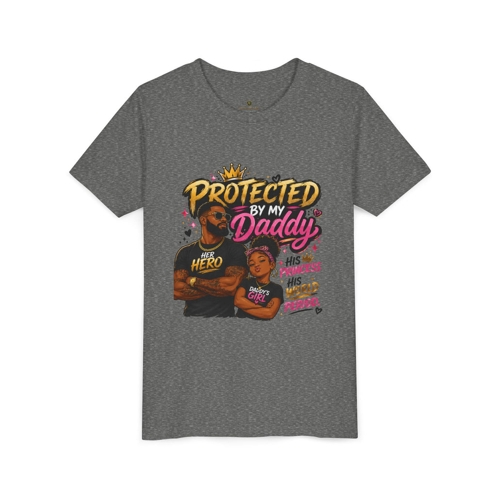 Daddy & Me Youth Tee — "Protected by My Daddy" Father-Daughter Graphic Shirt
