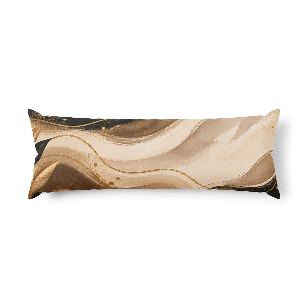 Stay Awhile Body Pillow — Cozy Neutral Home Décor Lumbar Pillow