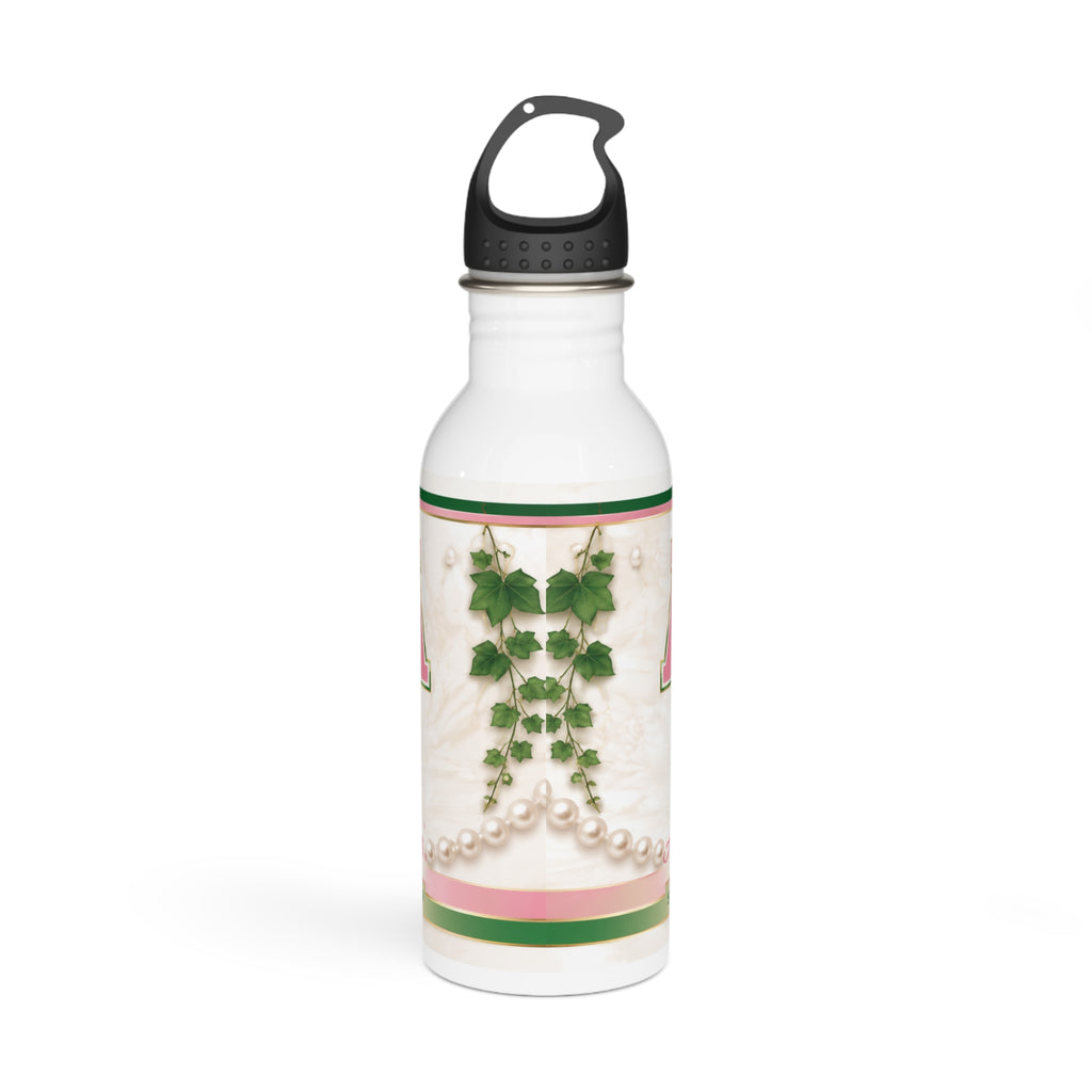 Alpha Kappa Alpha 1908 Stainless Steel Water Bottle – Sorority Pearl & Ivy Day Hydration Bottle