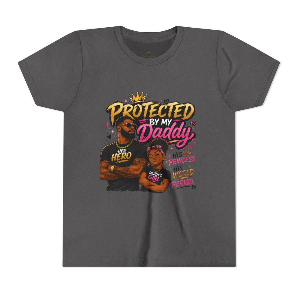 Daddy & Me Youth Tee — "Protected by My Daddy" Father-Daughter Graphic Shirt