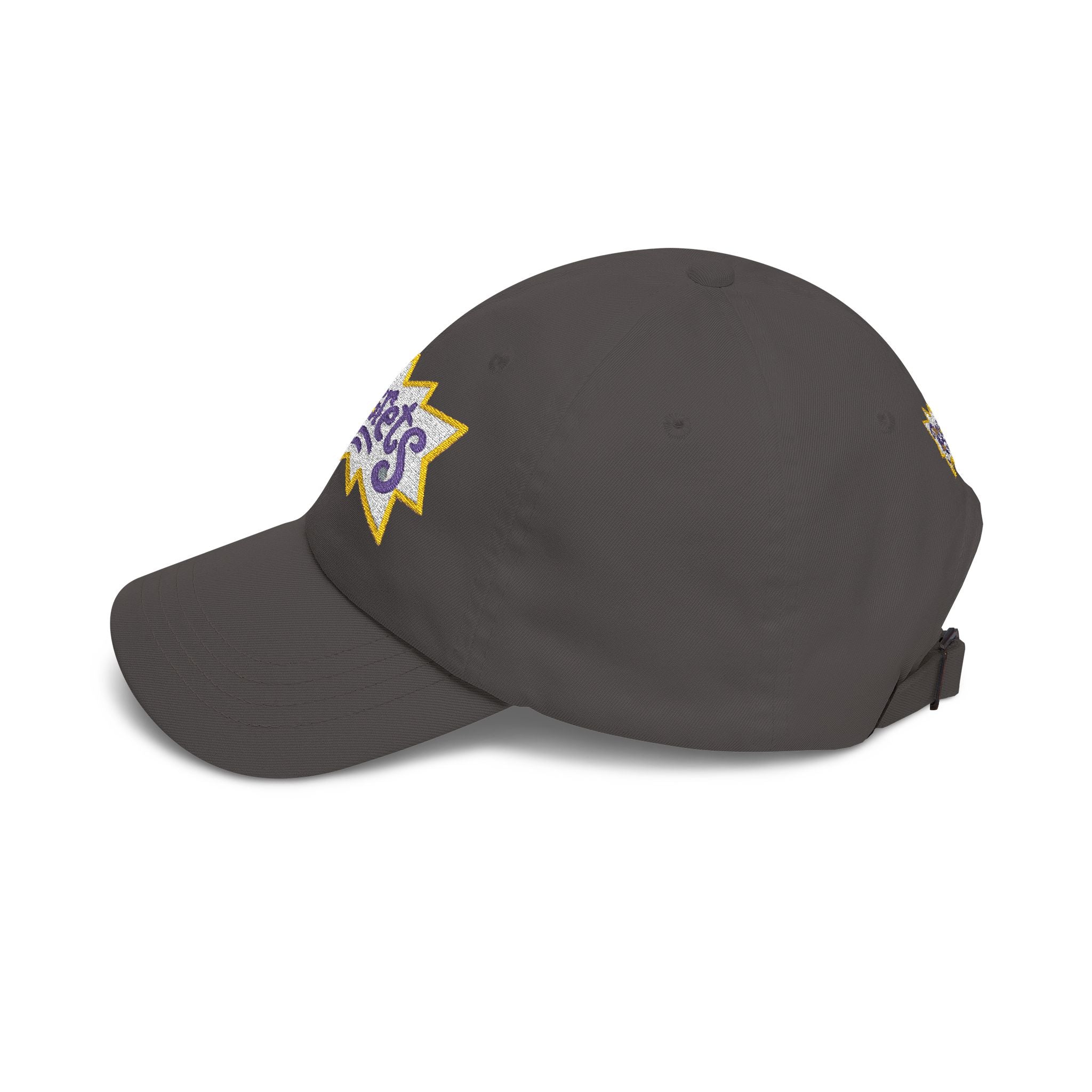 Regrets Embroidered Dad Cap - Retro Funky White Baseball Hat