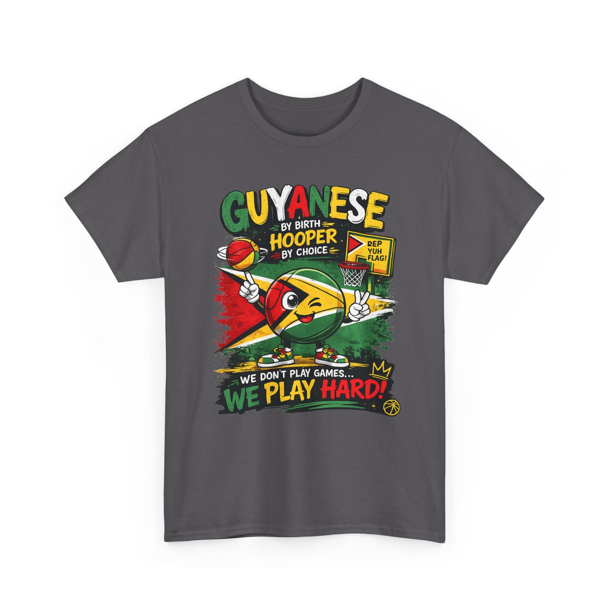 Guyanese Pride T-Shirt — "We Don’t Play Games... We Play Hard!"