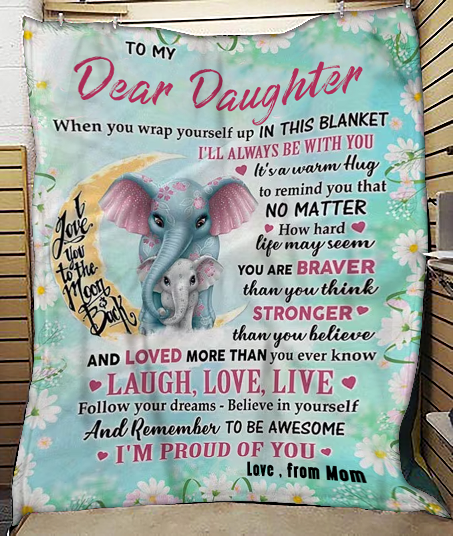 Para Mi Querida Hija - Una Manta Llena de Amor de Mamá