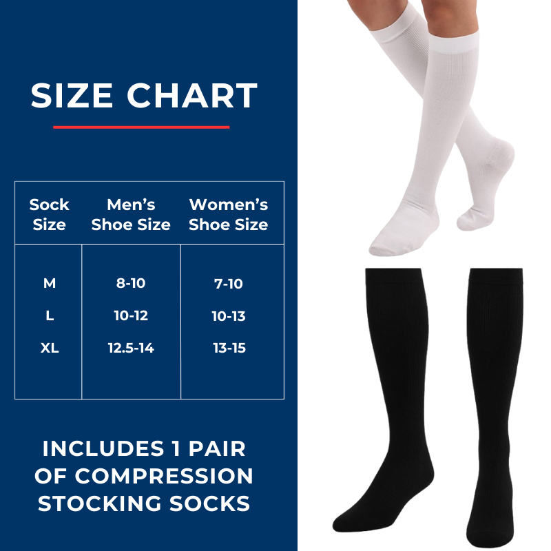 Calcetines de compresión para hombre, hasta la rodilla (1 par)