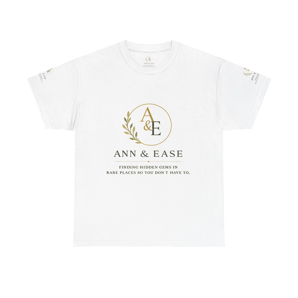 Camiseta con logo Ann & Ease — Algodón personalizable "Imprímelo a tu manera"