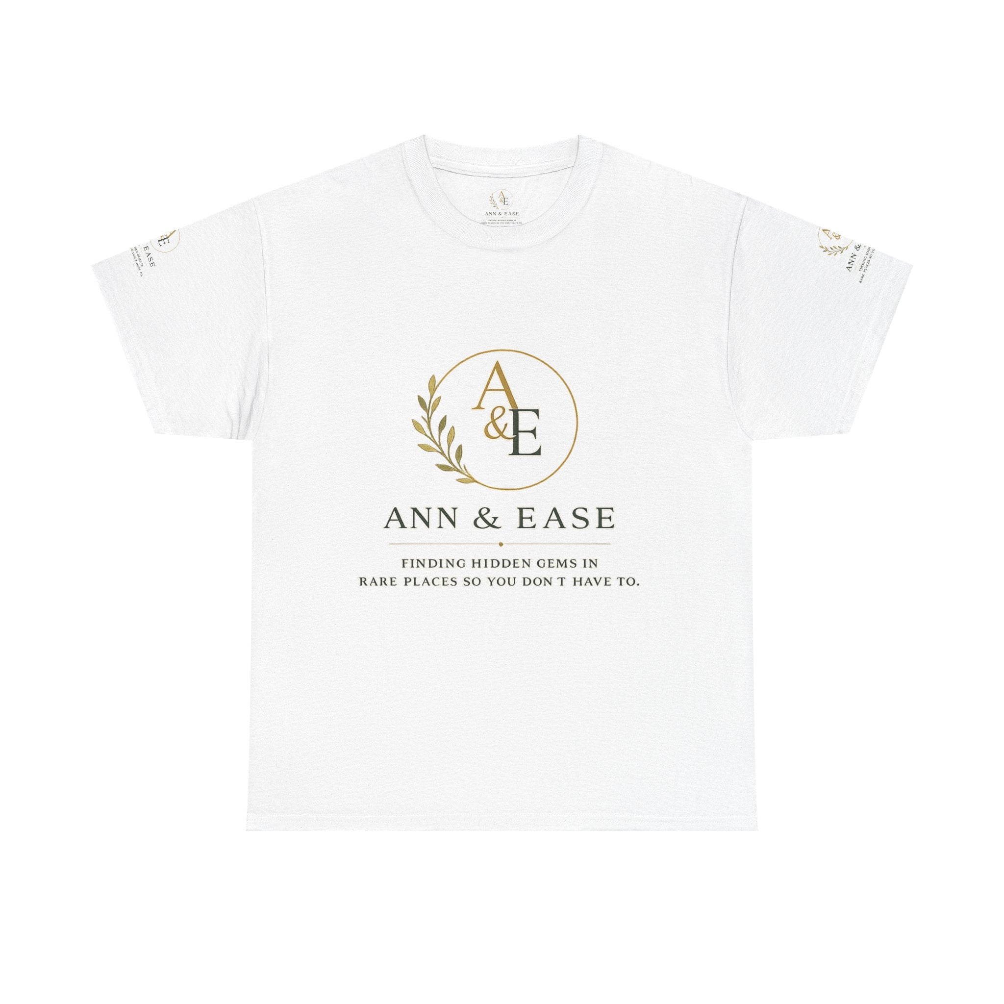 Camiseta con logo Ann & Ease — Algodón personalizable "Imprímelo a tu manera"
