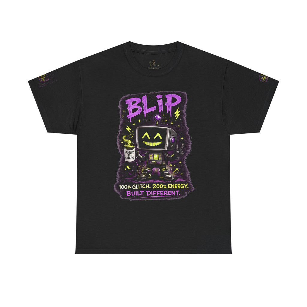 Blip Retro Robot Tee — “I Don’t Follow Orders” Glitch Graphic T-Shirt