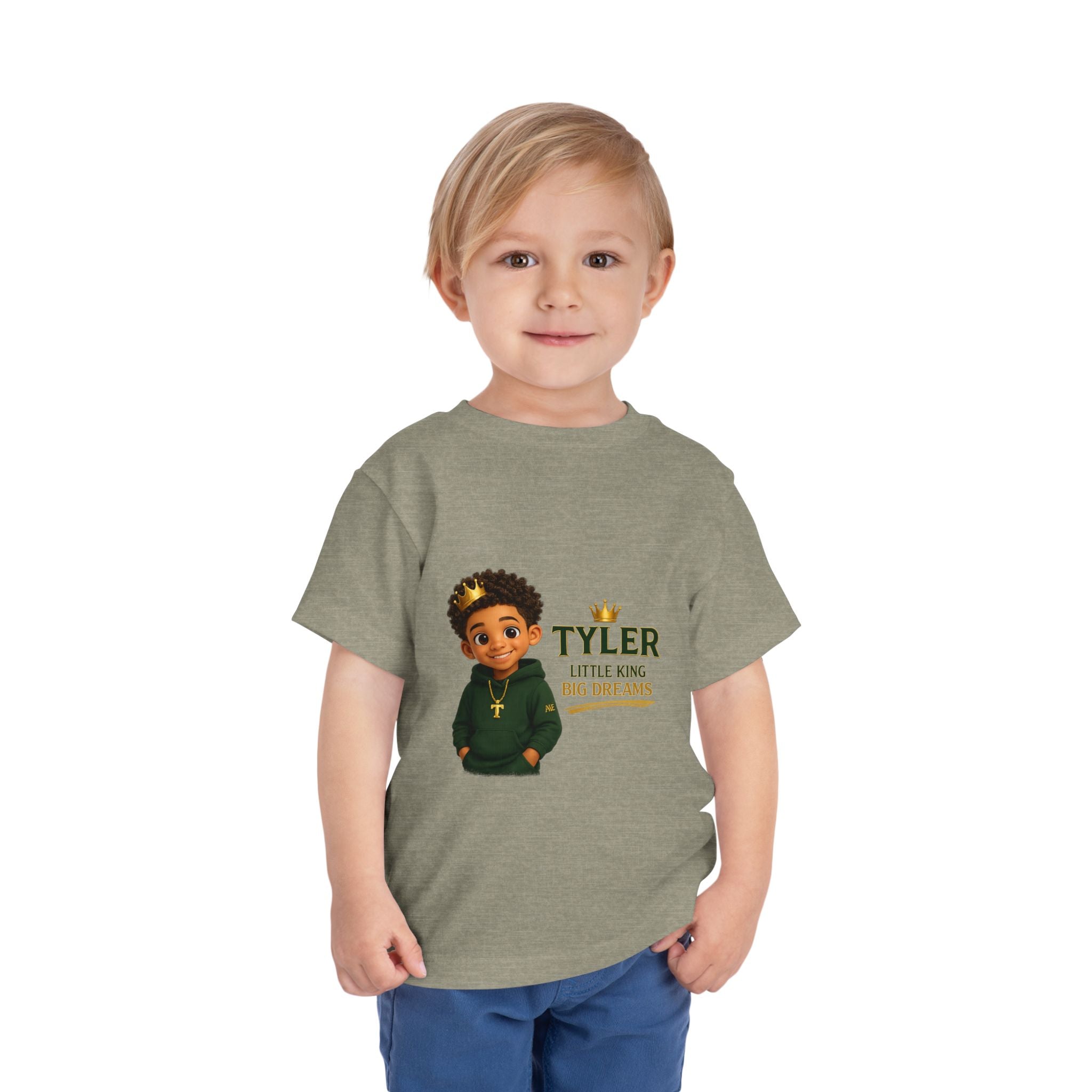 Toddler Tee — "Tyler Little King Big Dreams" | Be Your Own Legacy