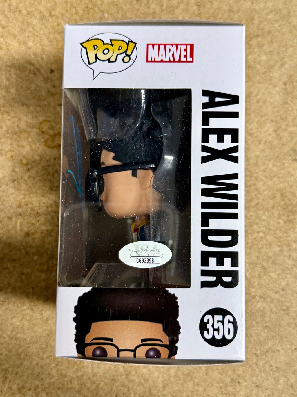 Rhenzy Feliz Autographed Marvel Runaways Alex Wilder Funko Pop! #356 con COA de JSA