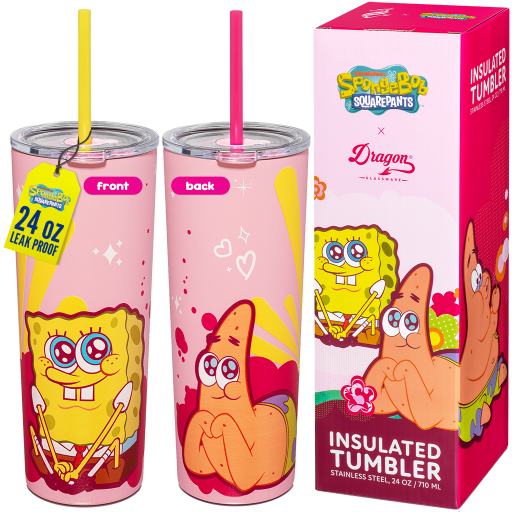 Vaso Rosa de Bob Esponja - 710 ml