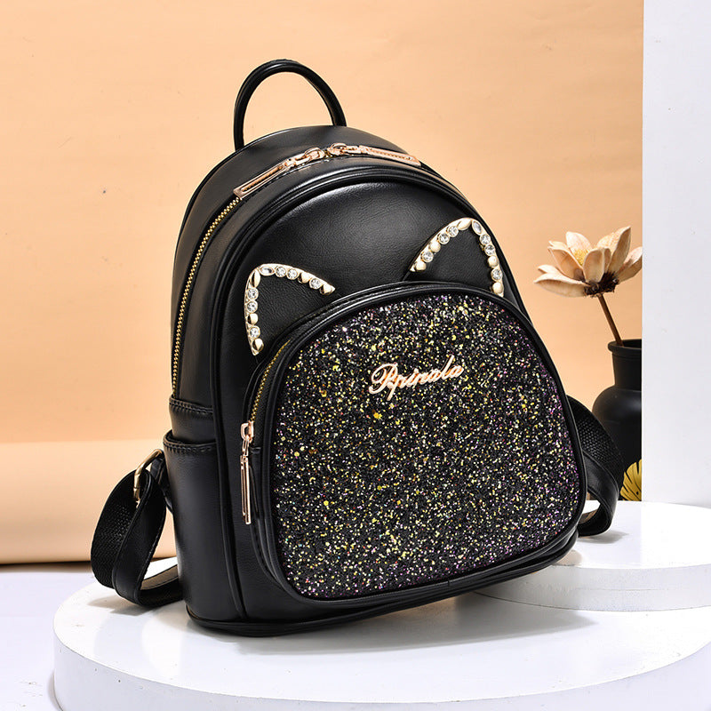 Mochila de gran capacidad a la moda que combina con todo, nuevas mochilas de cuero PU para negocios para damas y niñas, mochilas escolares de diseñador de moda para adolescentes y estudiantes.