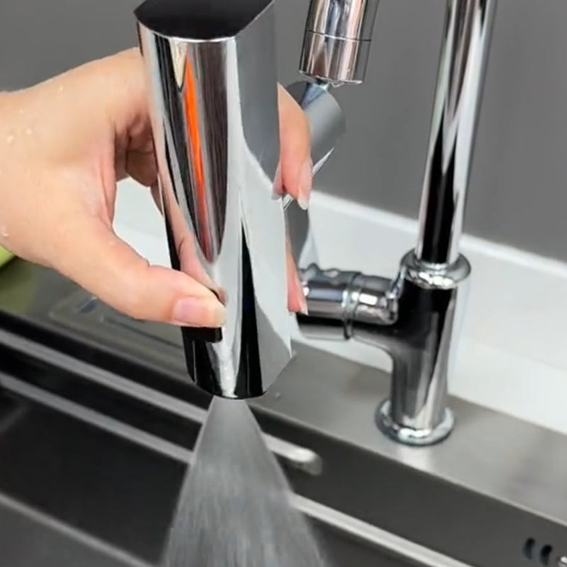 Grifo de cocina, salida de cascada, a prueba de salpicaduras, burbujeador giratorio universal, extensión de boquilla de agua multifuncional, utensilios de cocina