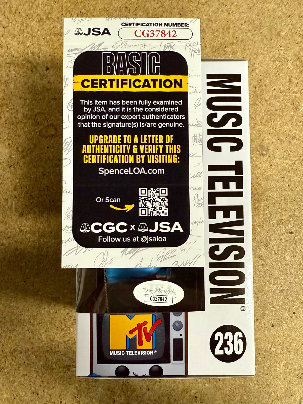 Músico de Country Rock Vince Gill Firmó 2024 MTV Funko Pop #236 Con COA de JSA