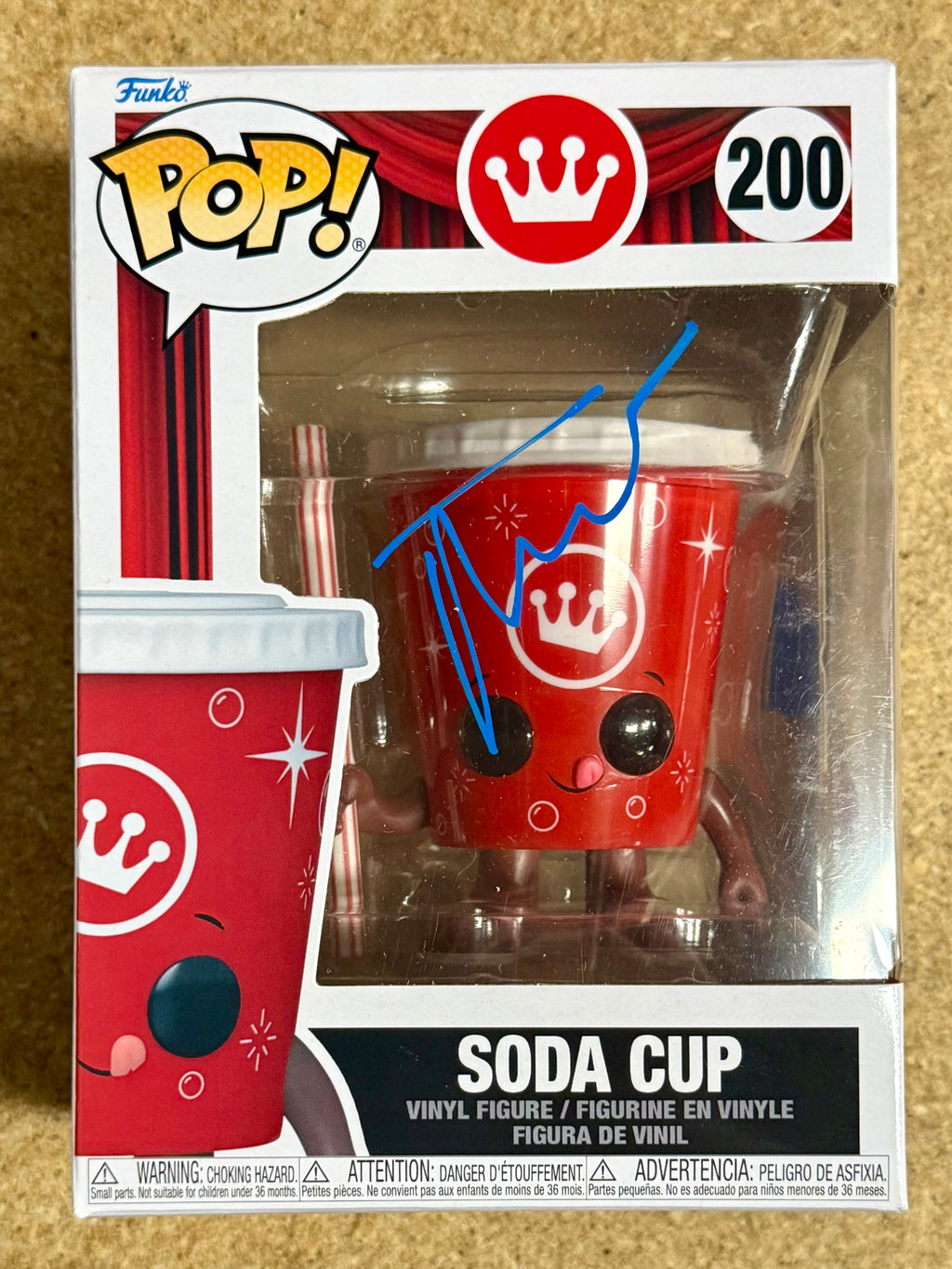 Thomas Lennon Vaso de Refresco de Cine Firmado Funko Pop! #200 Con COA de JSA