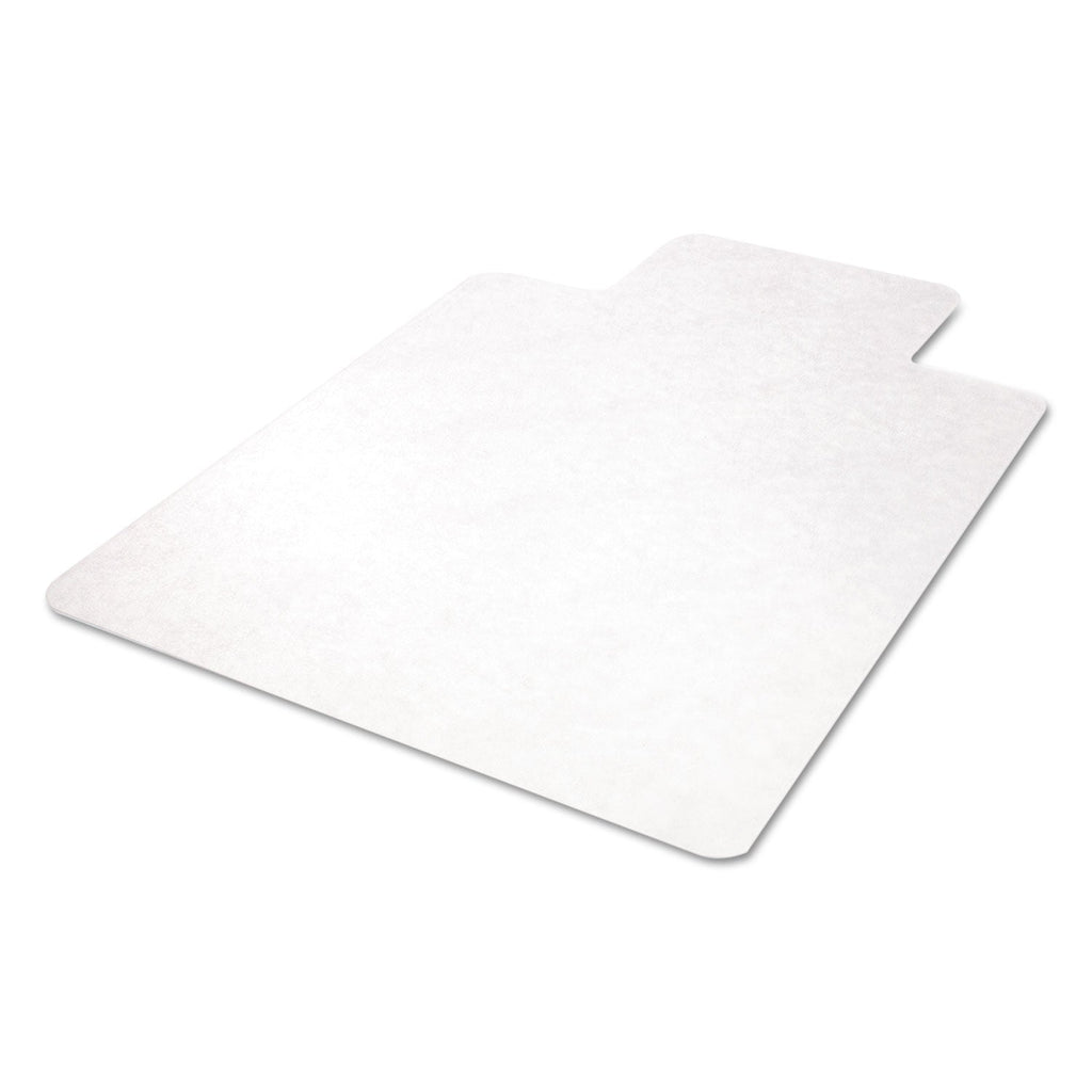 deflecto EconoMat Alfombrilla para silla de uso diario para suelos duros, 36 x 48, con labio, transparente