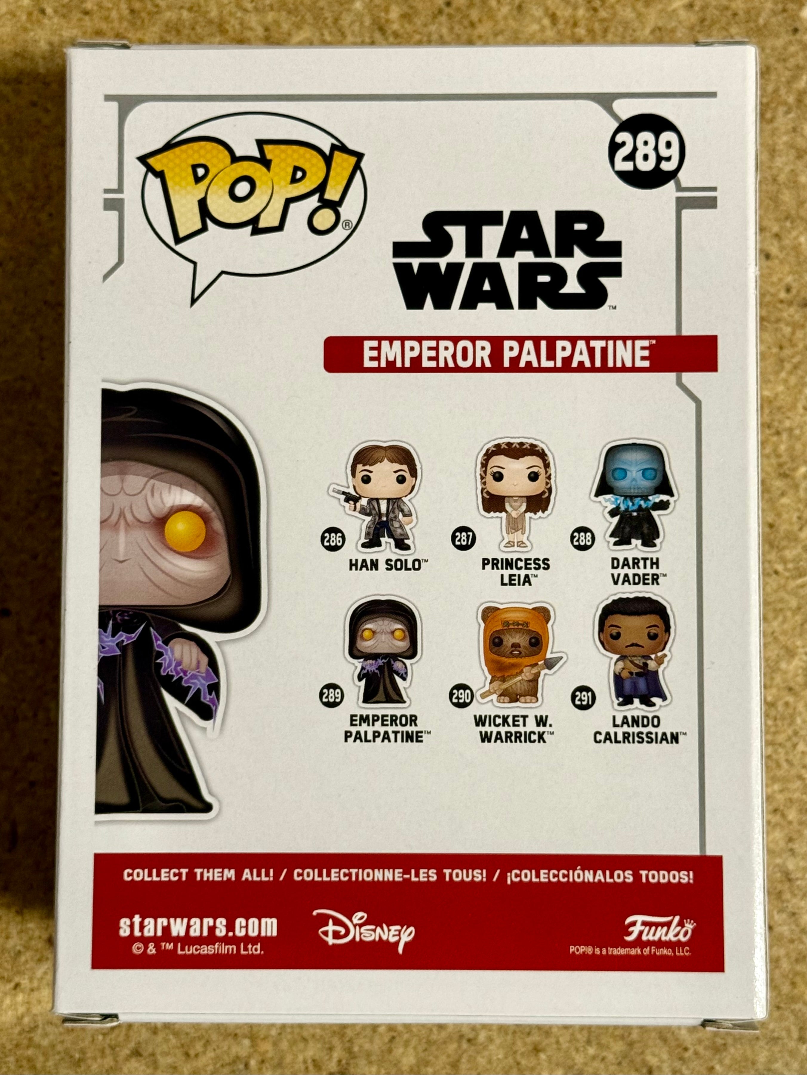 Funko Pop! Star Wars Emperador Palpatine #289 Episodio VI El Retorno del Jedi 2021