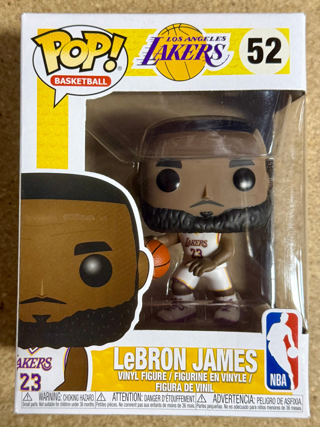 Funko Pop! Baloncesto Lebron James Driblando #52 NBA Los Angeles LA Lakers
