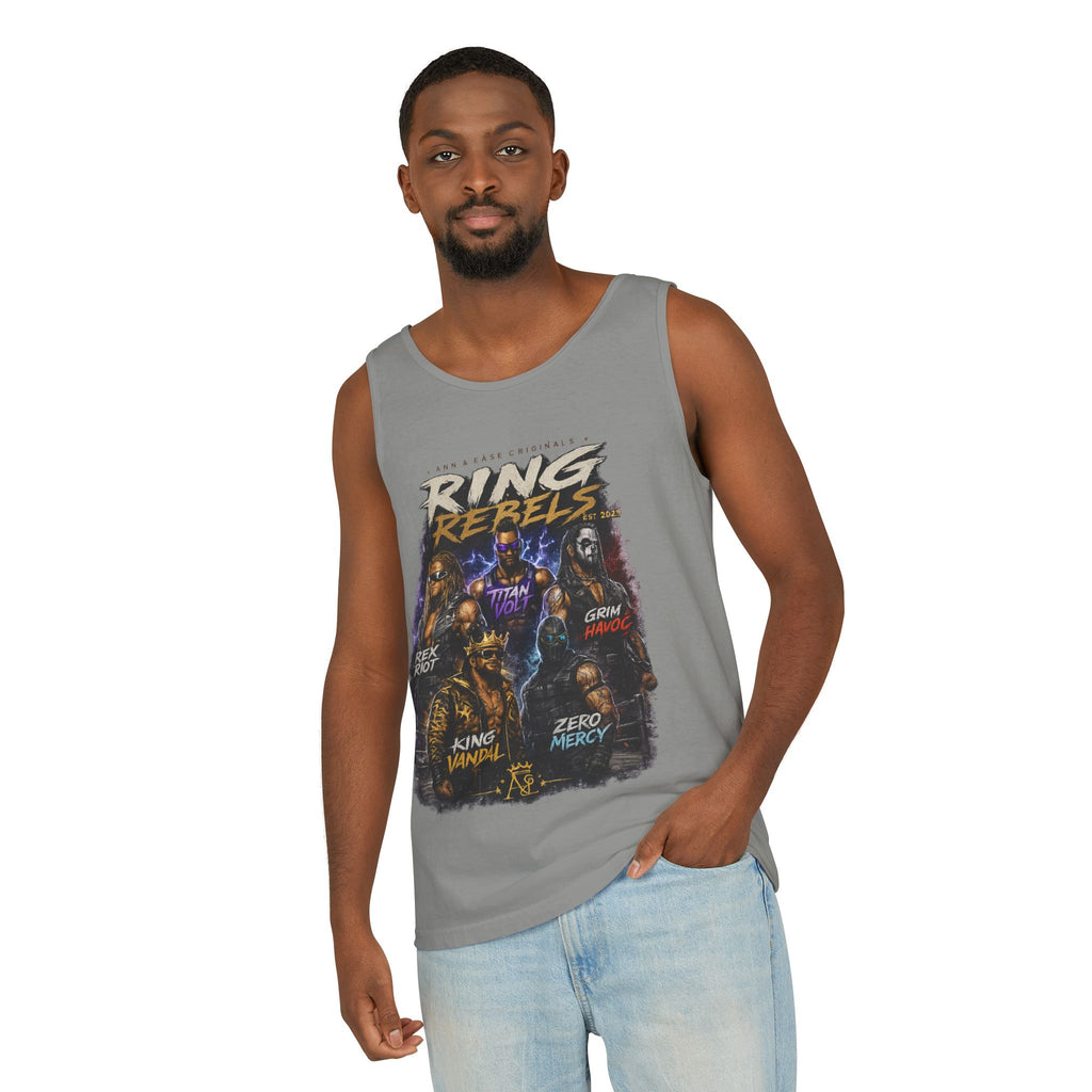 Ring Rebels Tank Top — Vintage Wrestling Crew Graphic
