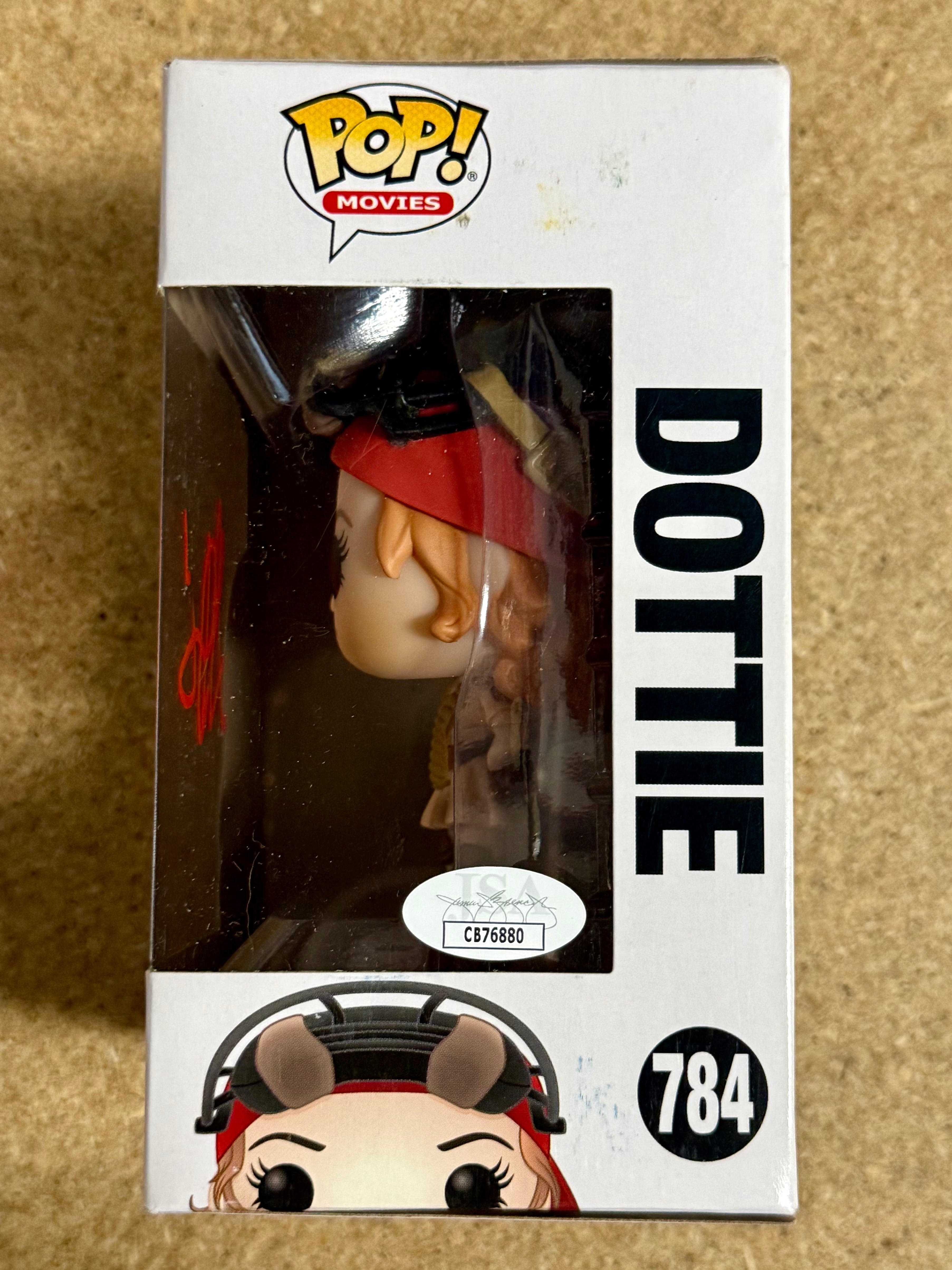 Geena Davis Funko Pop! Dottie firmado #784 A League Of Their Own con COA de JSA