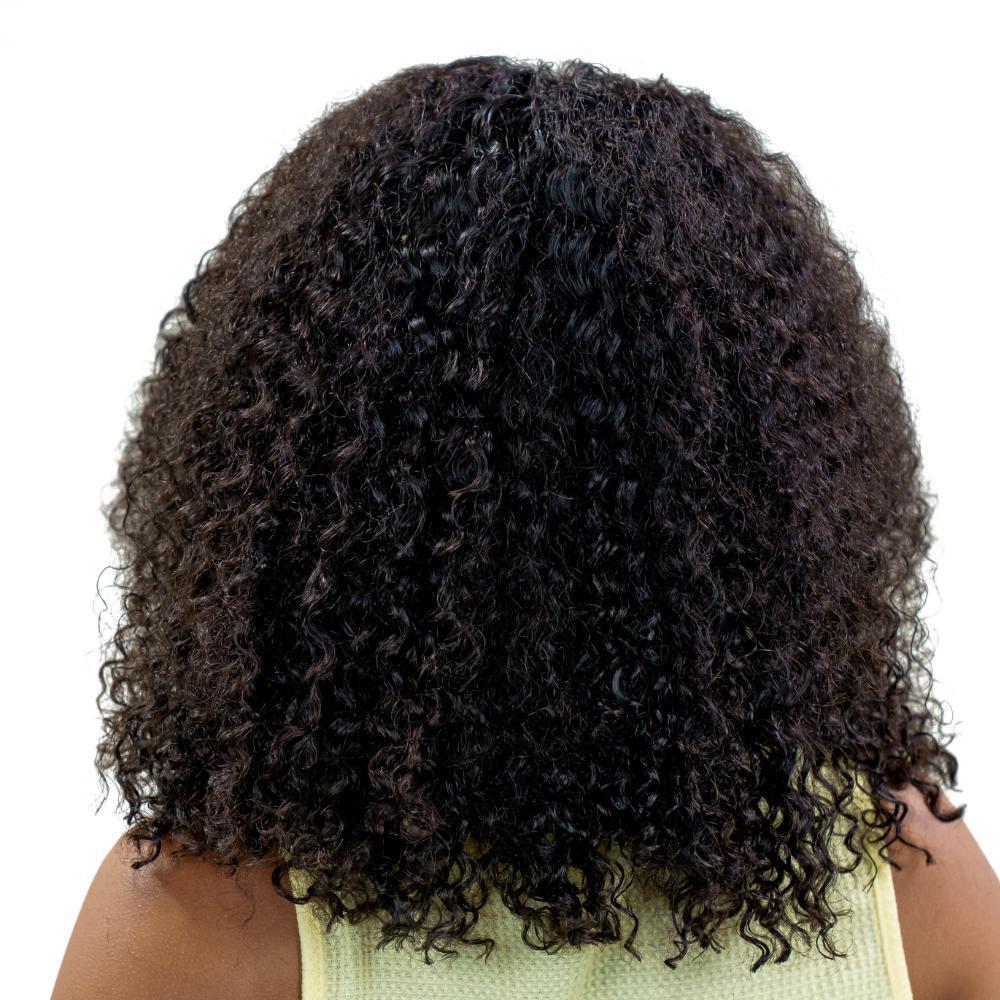 Peluca Bob de cabello humano 100%, con encaje frontal transparente 13x4, color café