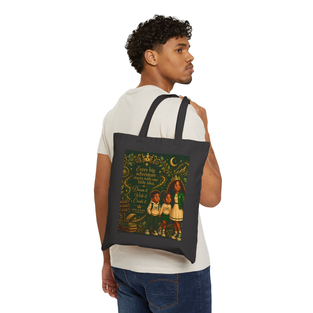 Tote Bag — Vintage Storybook Children Illustration with Quote