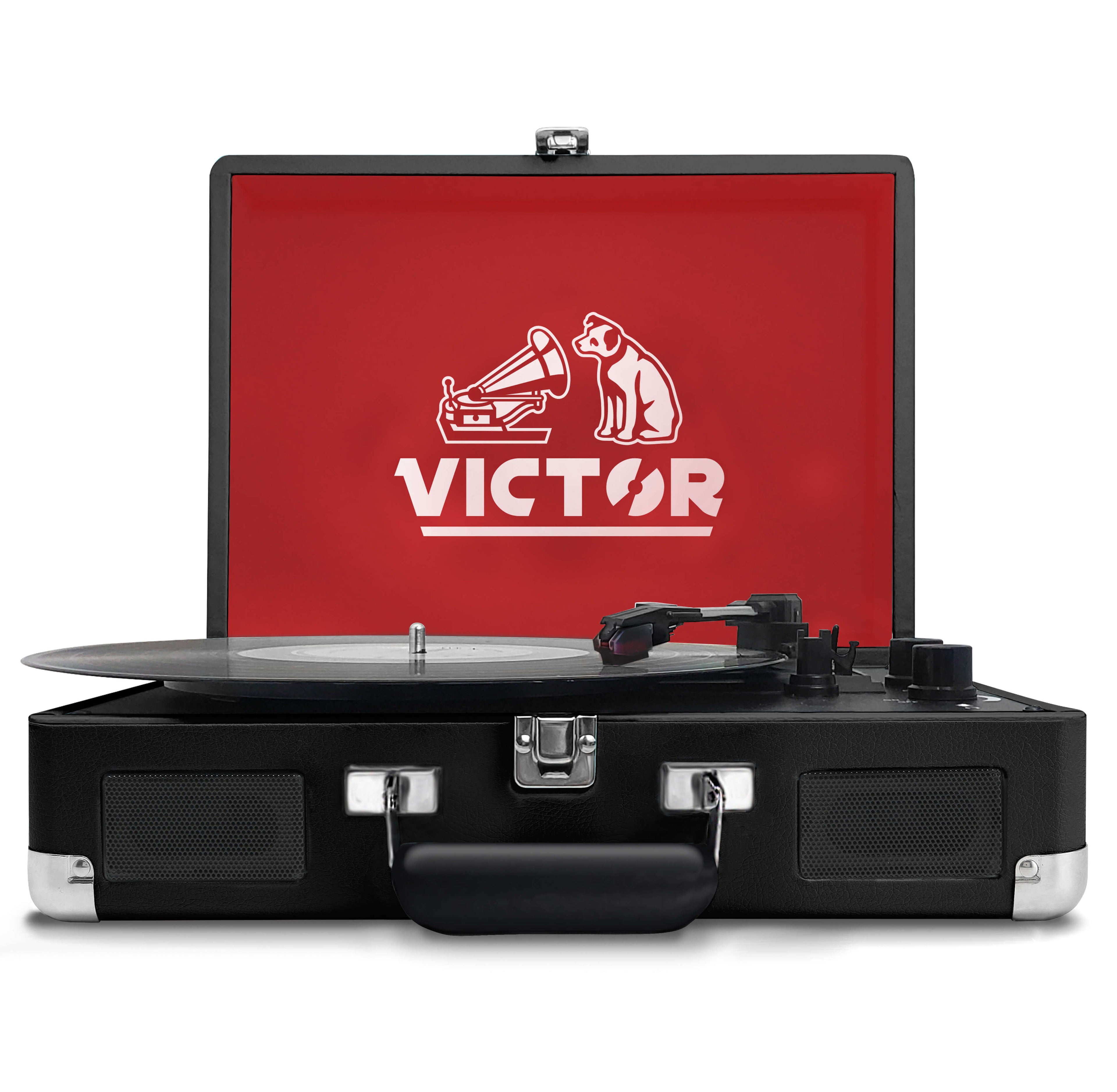 Victor Metro Dual Bluetooth Suitcase 3-Speed Turntable