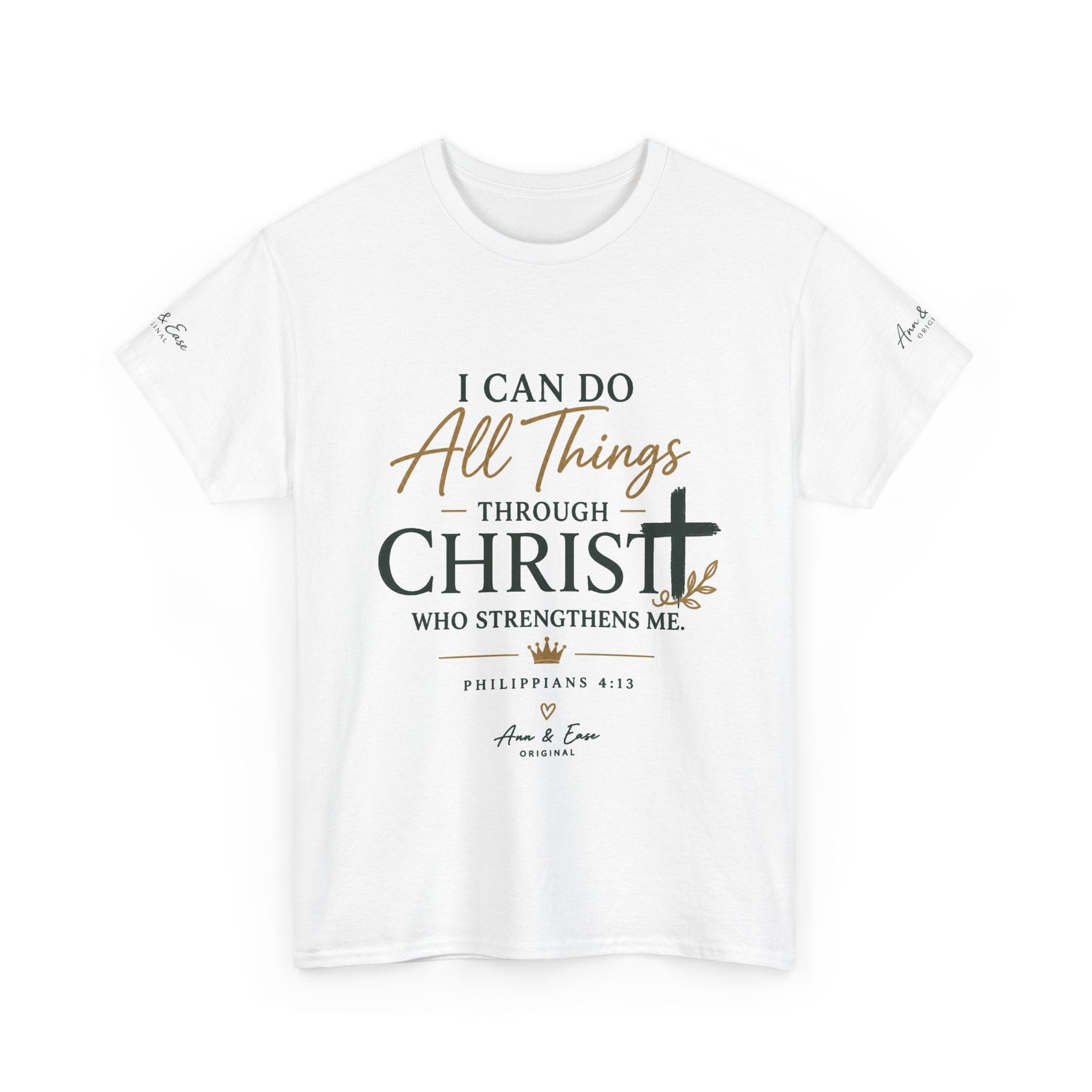 Christian Faith Tee — “I Can Do All Things Through Christ” Inspirational Scripture T‑Shirt