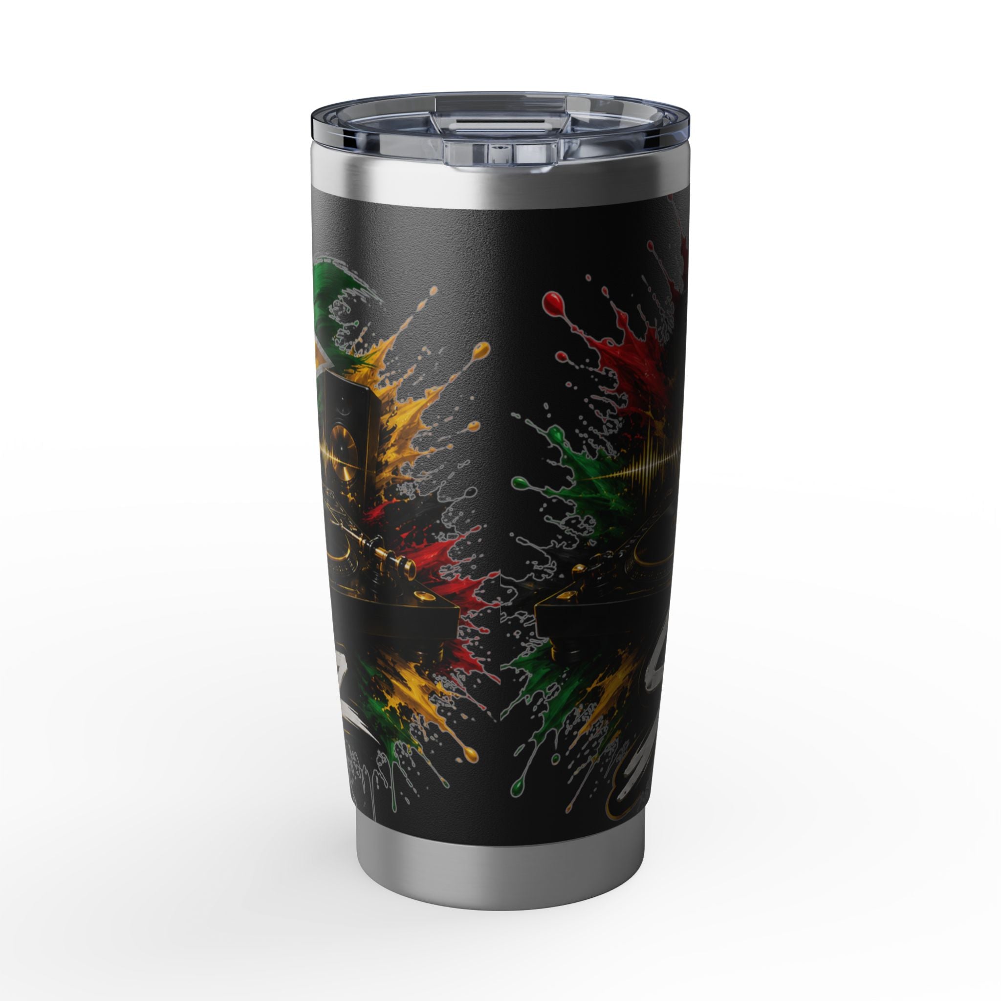 DJ Vagabond 20oz Tumbler – Reggae DJ Graphic Stainless Travel Cup