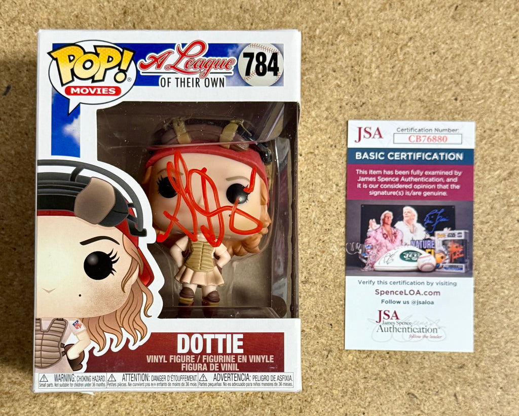 Geena Davis Signed Dottie Funko Pop! #784 A League Of Their Own With JSA COA