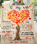 To My Wife Gift Blanket – A Special Love From Husband (SKU26B-01191)