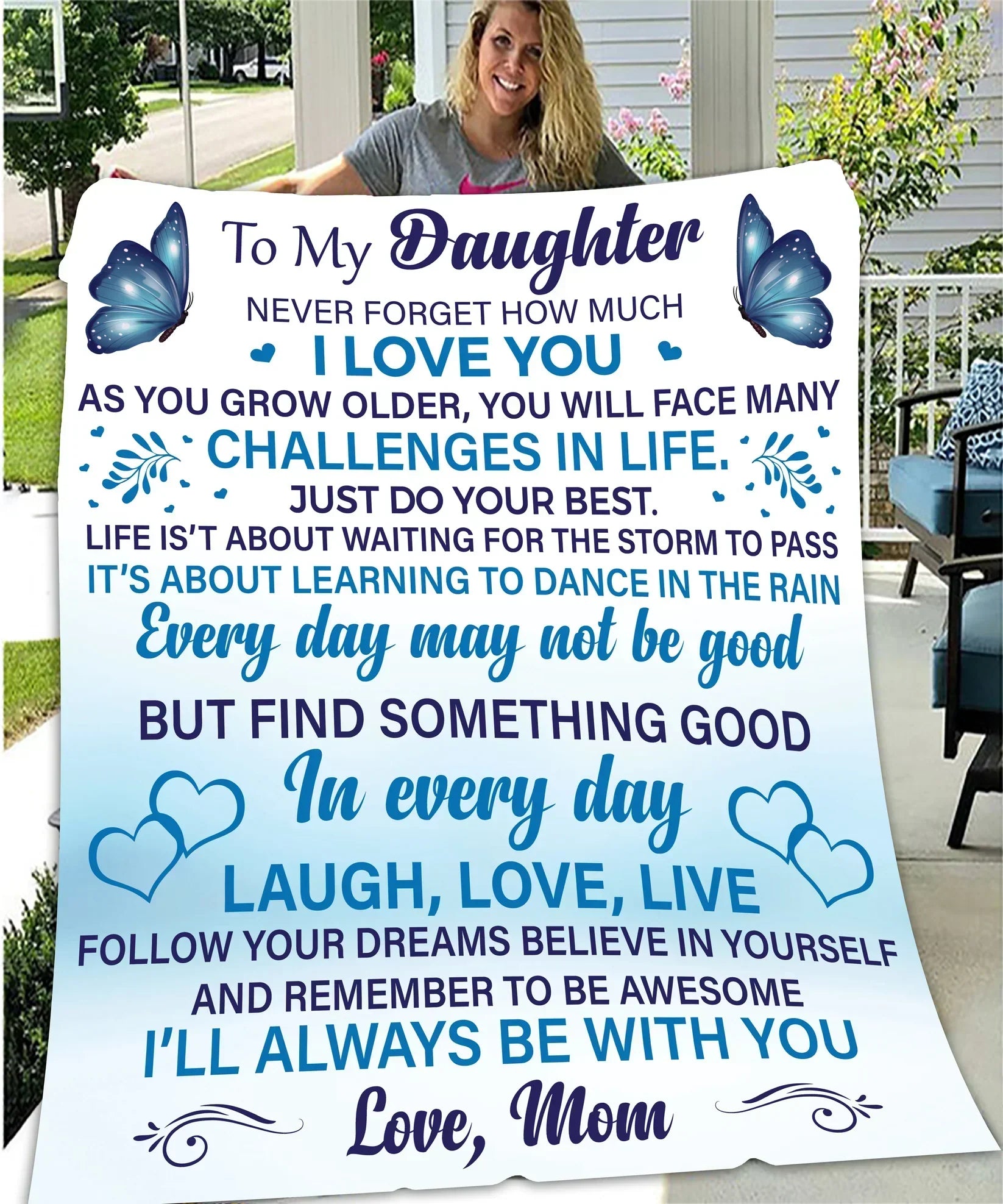 Hija, nunca olvides la manta de mamá
