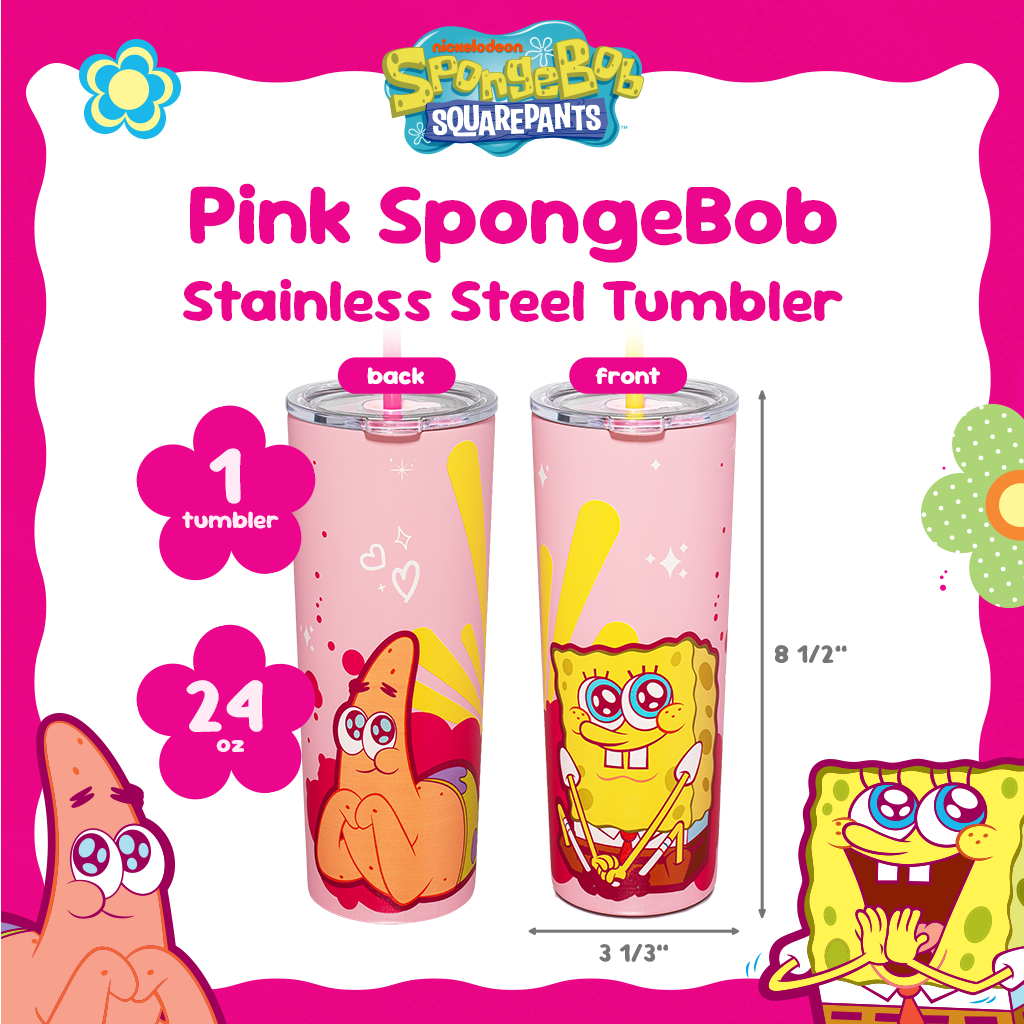 Vaso Rosa de Bob Esponja - 710 ml